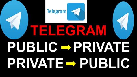 telegram public vs private channel